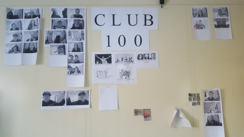 The notorious Club 100 wall